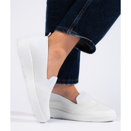 White slip-on sneakers 1