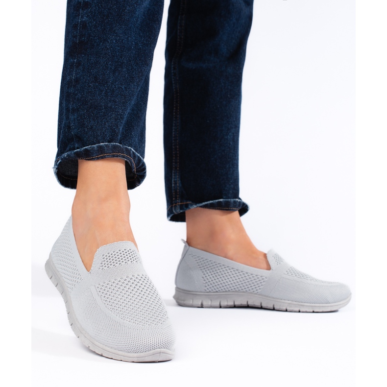 Slip on sneakers, gray grey 1