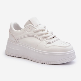 Women's Platform Sneakers Eco Leather White Vhisper 1