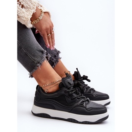 Women's Platform Sneakers Black Etnaria 1