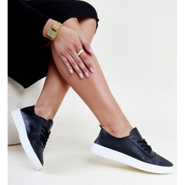 Black openwork Manoek sneakers 1