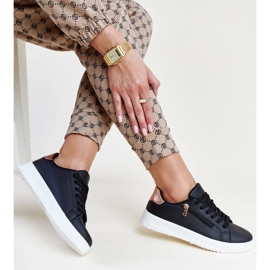 Black sneakers with a zipper on the side Shanna 1 Black sneakers with a zipper on the side Shanna 1