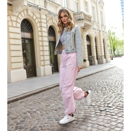White Gioya eco leather sneakers 2