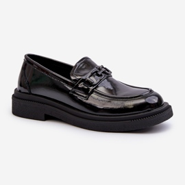 Women's Patent Leather Moccasins Black Keelana 1 Women's Patent Leather Moccasins Black Keelana 1