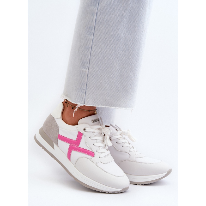 Women's Platform Sneakers INBLU IN000362 White 2 Women's Platform Sneakers INBLU IN000362 White 2