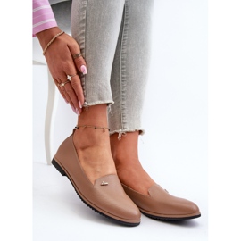 Women's Flat Moccasins Brown Enzla 1