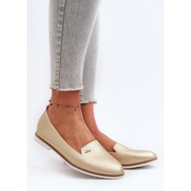 Women's Flat Moccasins Gold Enzla golden 2