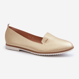 Women's Flat Moccasins Gold Enzla golden 1