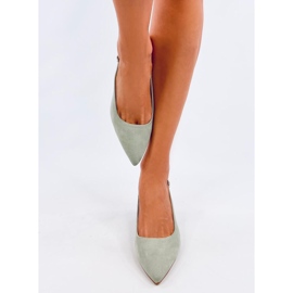 Soheil Green open heel pumps 2