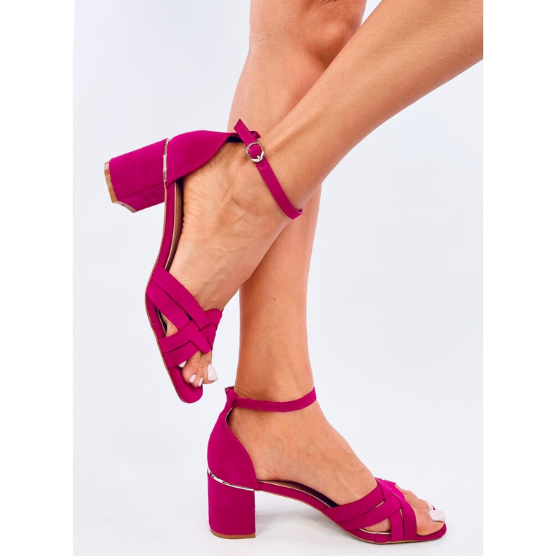 Women's high-heeled sandals Sabines Fuchsia pink 2