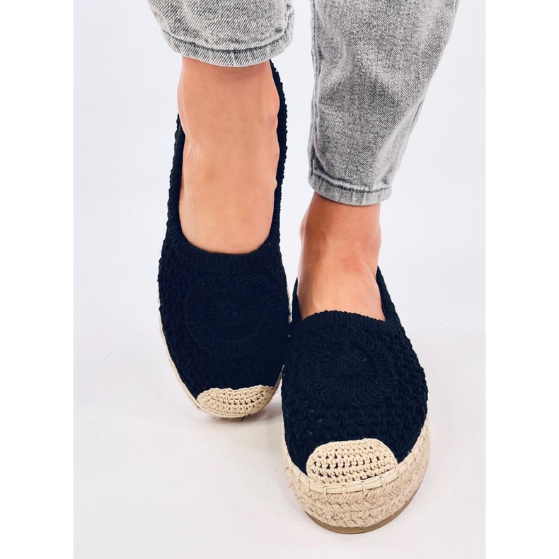Dagonei Black openwork espadrilles 1