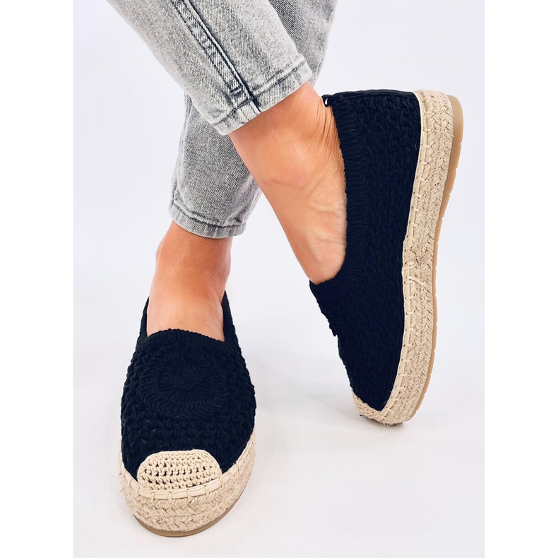 Dagonei Black openwork espadrilles 2