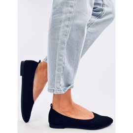 Balart Black almond sock ballerinas 2