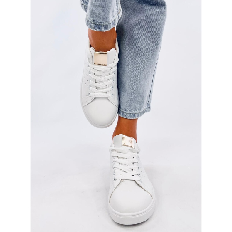 Helary WHITE/GOLD women's sneakers 1