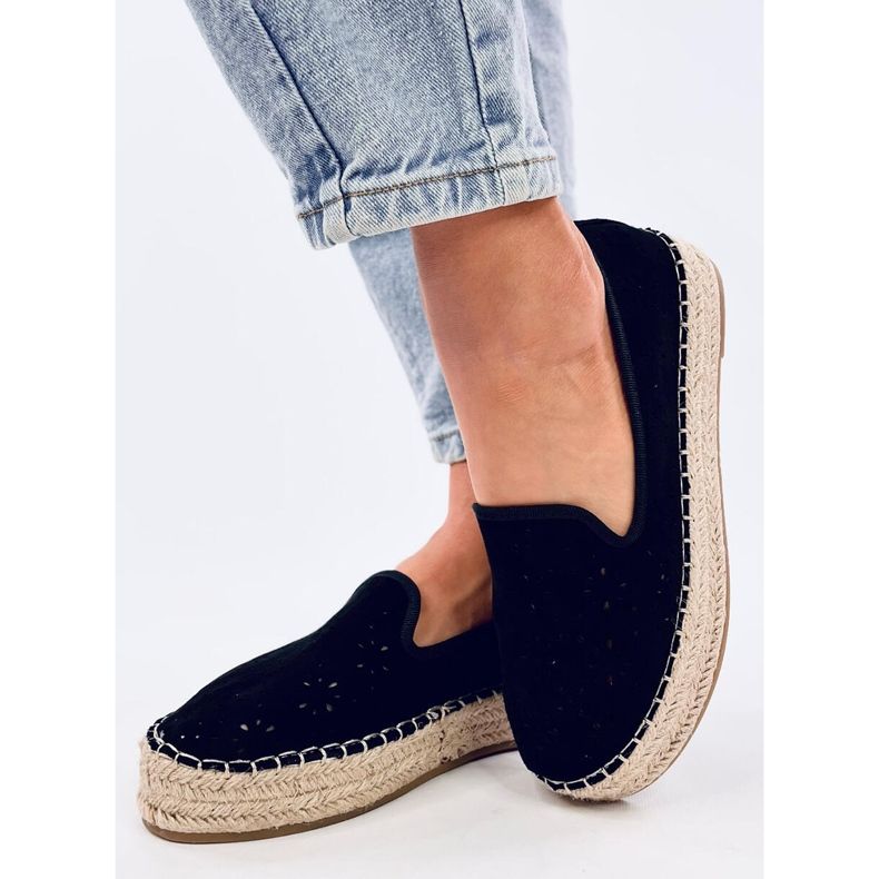 Rigois Black openwork espadrilles 2