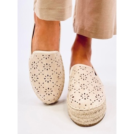 Rigois Beige openwork espadrilles 1