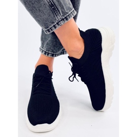 Jaussa BLACK/WHITE sock sports shoes 1