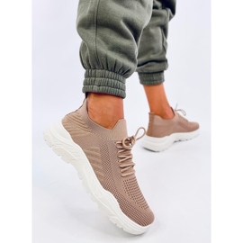 Jaussa Khaki sock sneakers beige 2