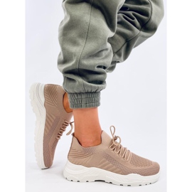 Jaussa Khaki sock sneakers beige 1