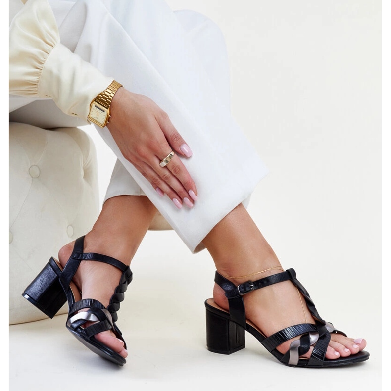 Black high heel sandals from Blaga 2