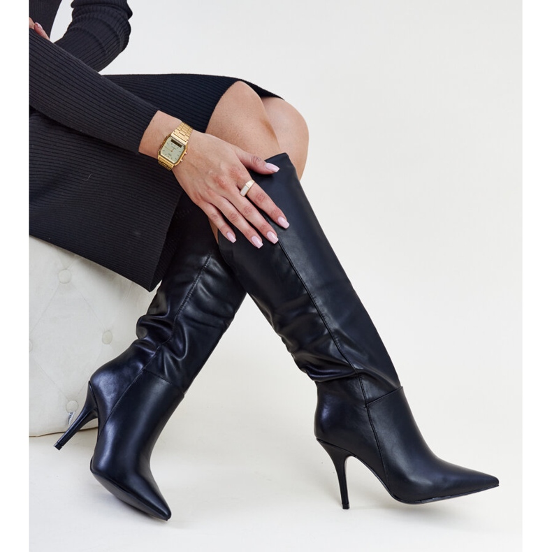 Black high heel boots from Petty 1