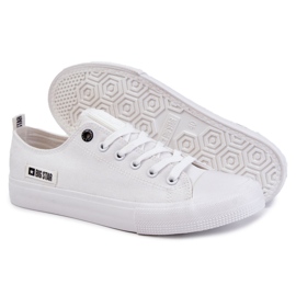 Men's low material sneakers Big Star KK174006 White 4