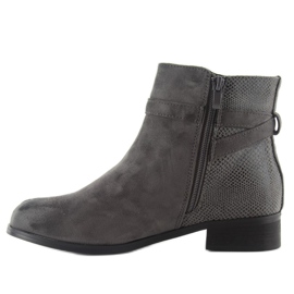 Boots Jodhpur boots W148 gray grey 1