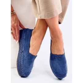 Poulain Blue espadrilles with a thick sole 1