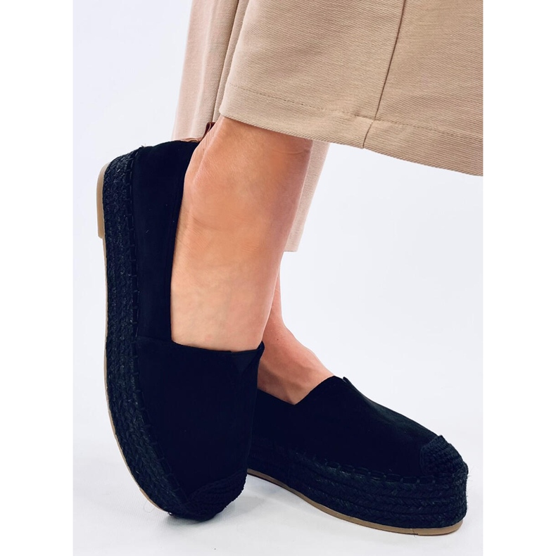 Poulain Black espadrilles with a thick sole 1