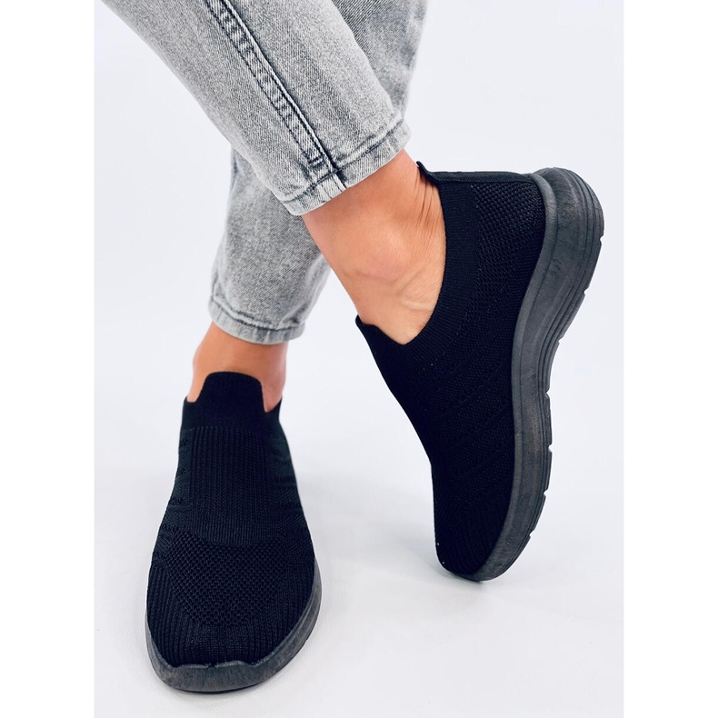 Groppi Allblack slip-on sock shoes 2