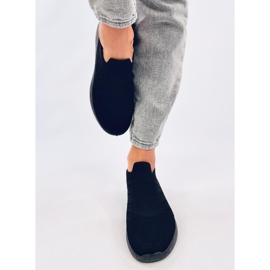 Groppi Allblack slip-on sock shoes 1