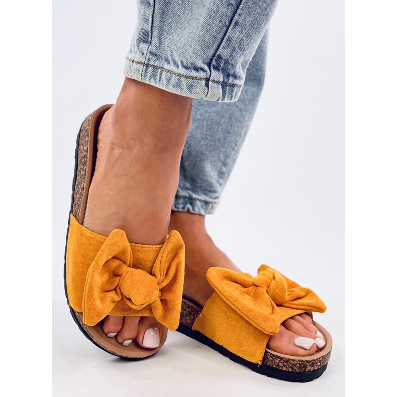 Kiara Yellow cork slippers 2 Kiara Yellow cork slippers 2