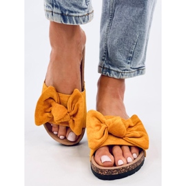 Kiara Yellow cork slippers 1 Kiara Yellow cork slippers 1