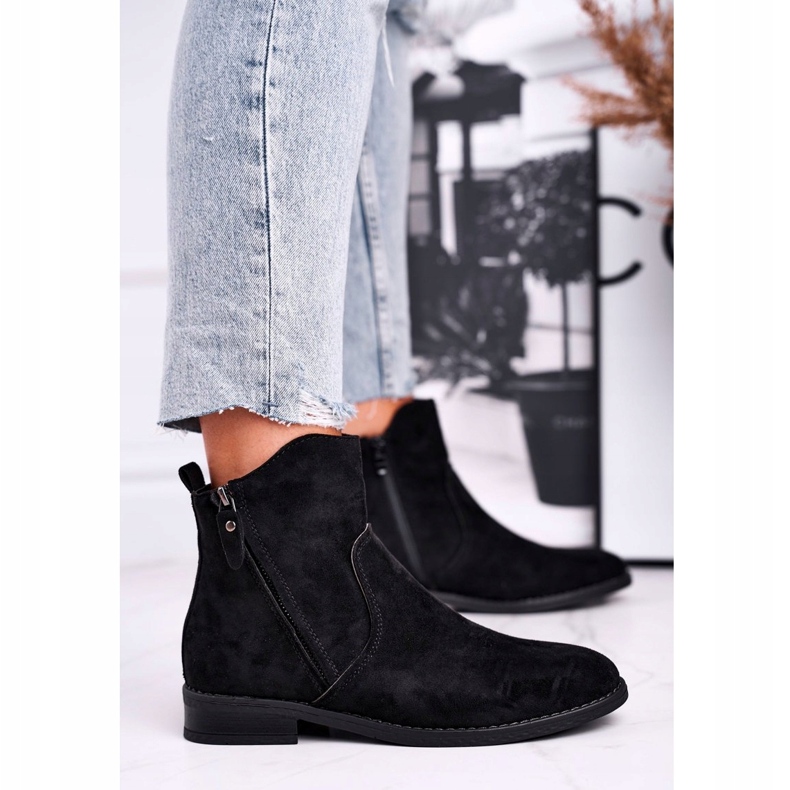 Evento Women's Cowboy Boots Flat Heel Black Plemmi 3 Evento Women's Cowboy Boots Flat Heel Black Plemmi 3