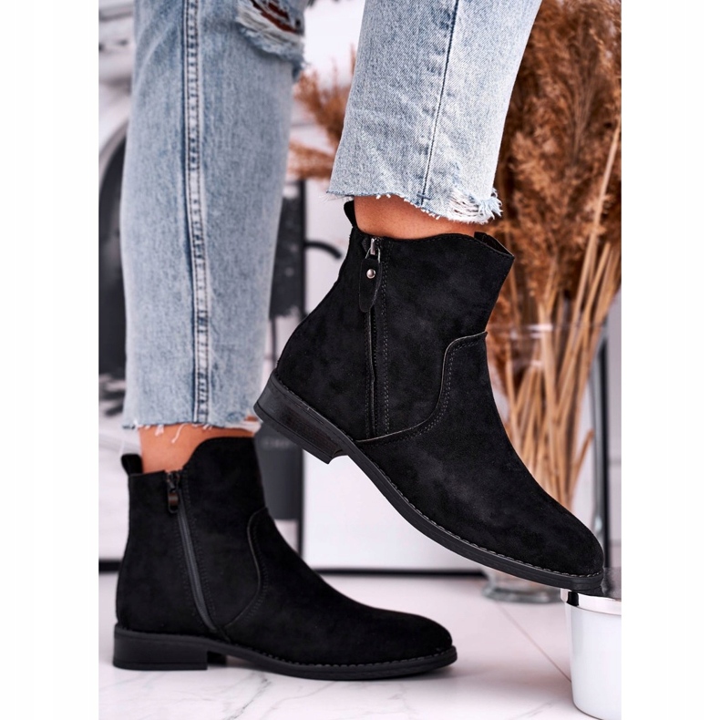 Evento Women's Cowboy Boots Flat Heel Black Plemmi 2 Evento Women's Cowboy Boots Flat Heel Black Plemmi 2