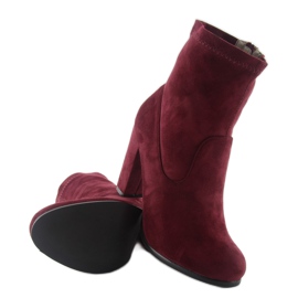 Autumn high heels A921 wine red 2