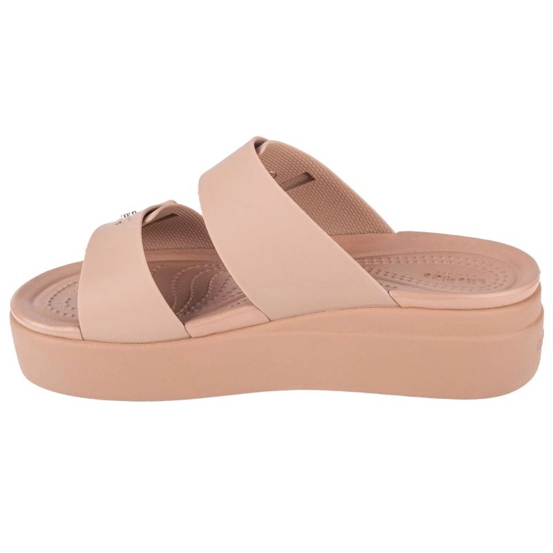 Crocs Brooklyn Low Wedge Sandal - Beige