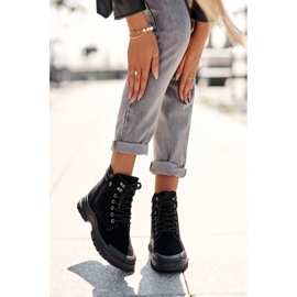 PS1 Jailina Insulated Suede Women's Trapper Ankle Boots black 2