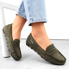 Filippo Potocki W WOL240C khaki suede moccasins green 1