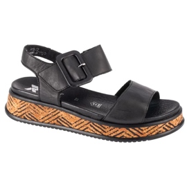 Rieker W W0800-00 sandals black 1