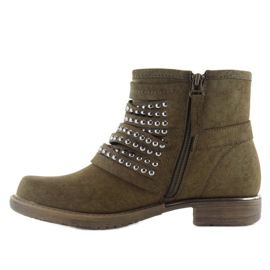 Boots military style 888-2 khaki green 2