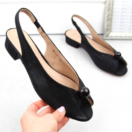 Women's low-heeled sandals, black, T.Sokolski 136 1