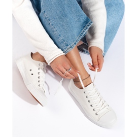 Classic white Shelovet women's sneakers 1