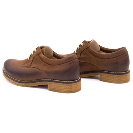 ButBal Women's leather shoes 656b brown 4