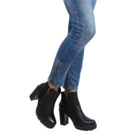 High-heeled boots dd35p black 1