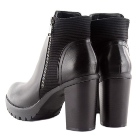High-heeled boots dd35p black 2