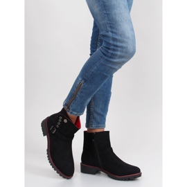 Jodhpur boots with a trim r112p Black 1