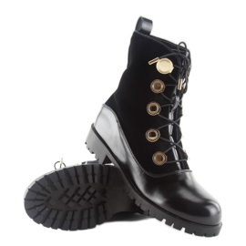 Velor workers with buttons R113p black 1