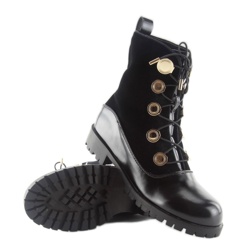 Velor workers with buttons R113p black 1