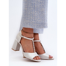 Vinceza Aniya Silver High Heel Sandals With Zircons 2 Vinceza Aniya Silver High Heel Sandals With Zircons 2